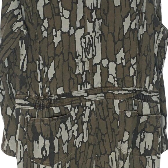 Vintage Cabela's Coveralls Mens Large Treebark Camo Hunting Overalls Zip 80s - Picture 16 of 16